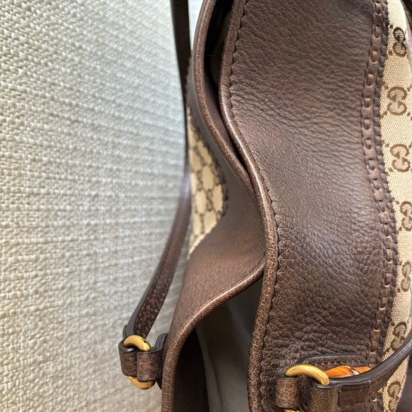 Gucci Canvas Tote with Bamboo Accents - Picture 5 of 7